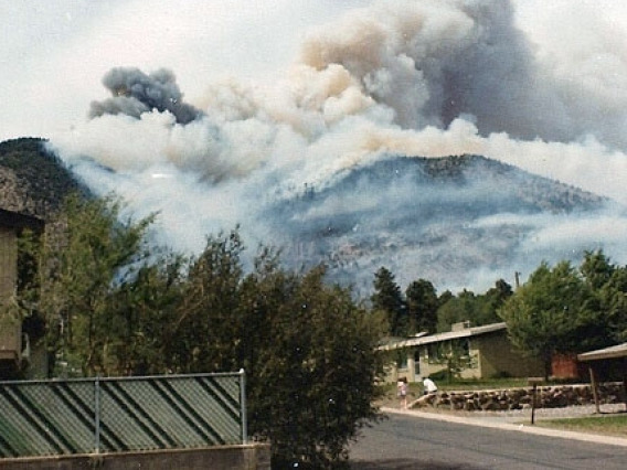 Radio fire, Mt. Elden, 1977